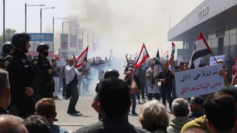 Security Tensions in Lebanon and Protests Near Beirut Airport