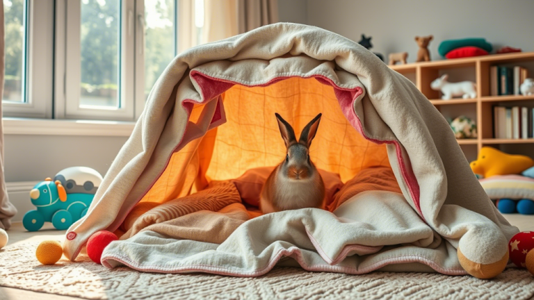 The Rabbit Who Built a Blanket Fort